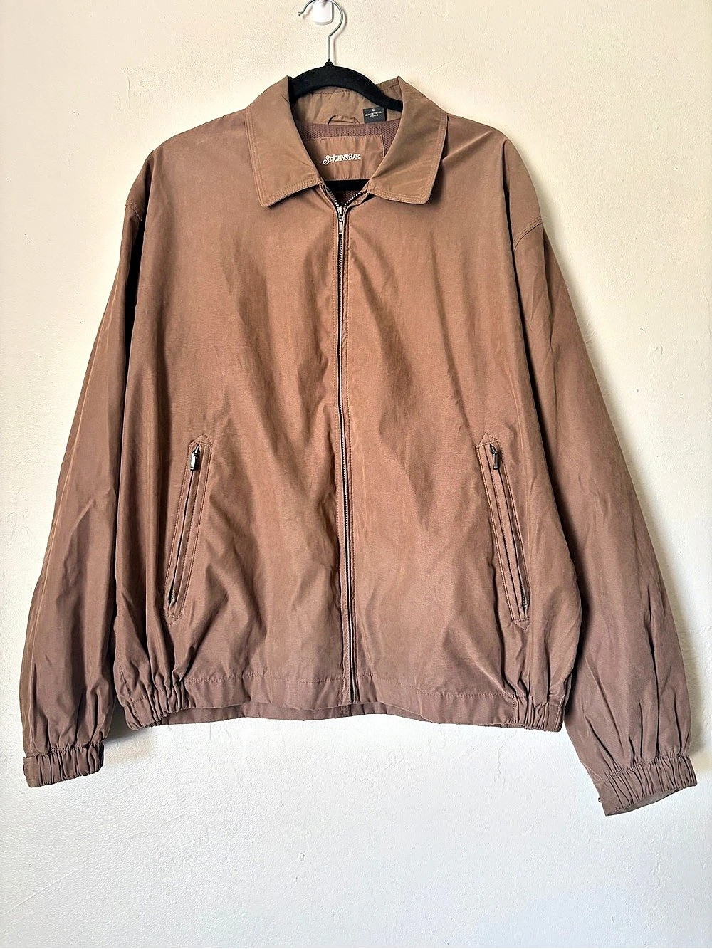 St. John's Bay Men's Brown Lightweight Jacket Size Large